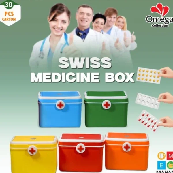 Swiss First Aid Medicine Box
