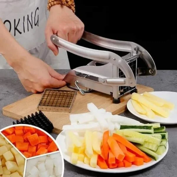 Stainless Steel French Fries Potato Cutter & Slicer
