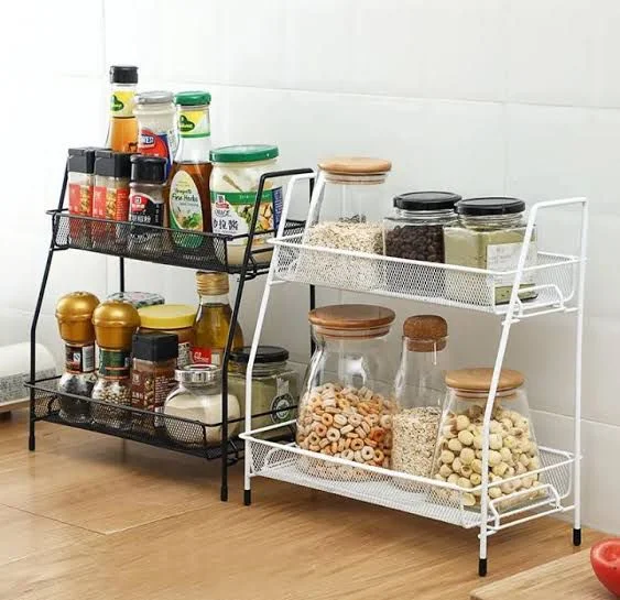 2-Tier Multipurpose Metal Spice Rack - Heavy Quality